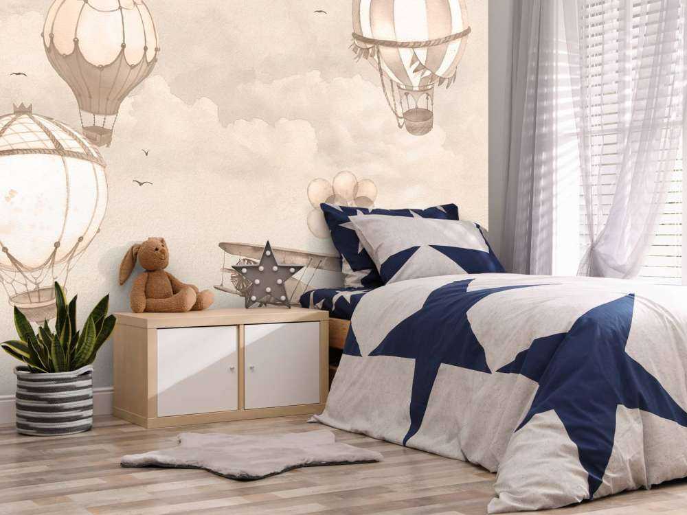 Sky Balloons in taupe