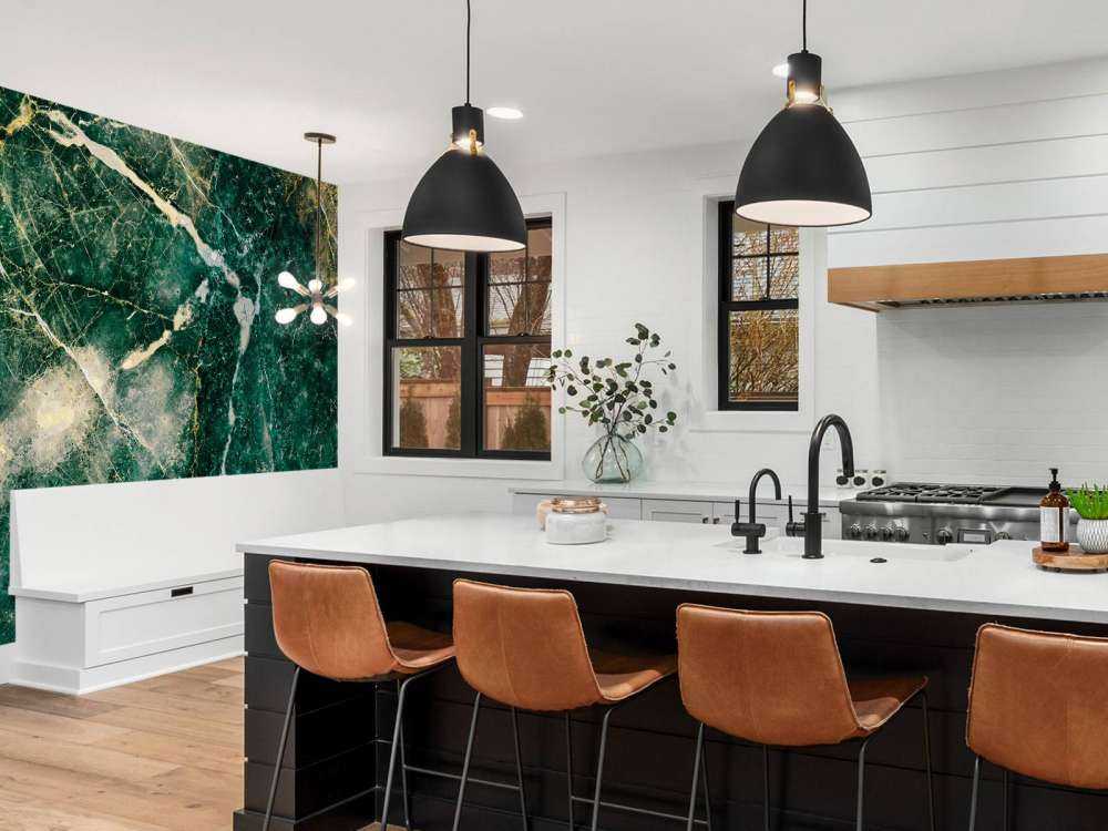 Marble textured green