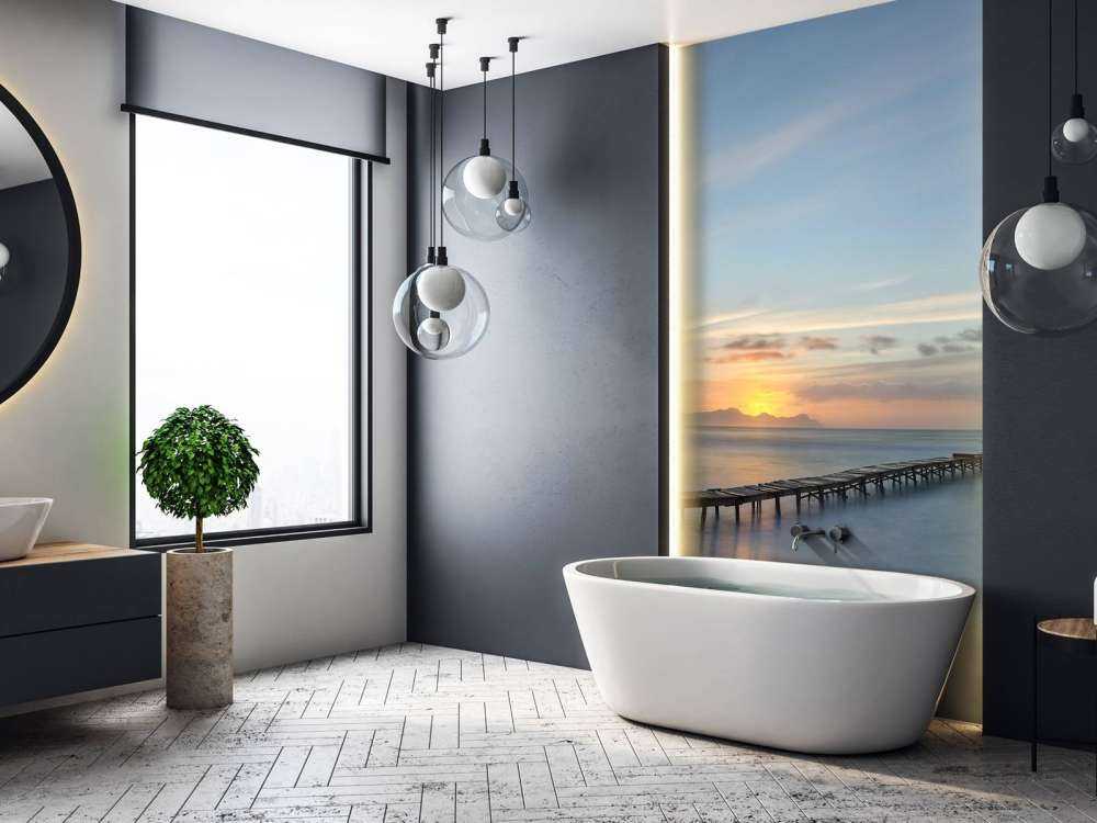 Scaffolding off the coast