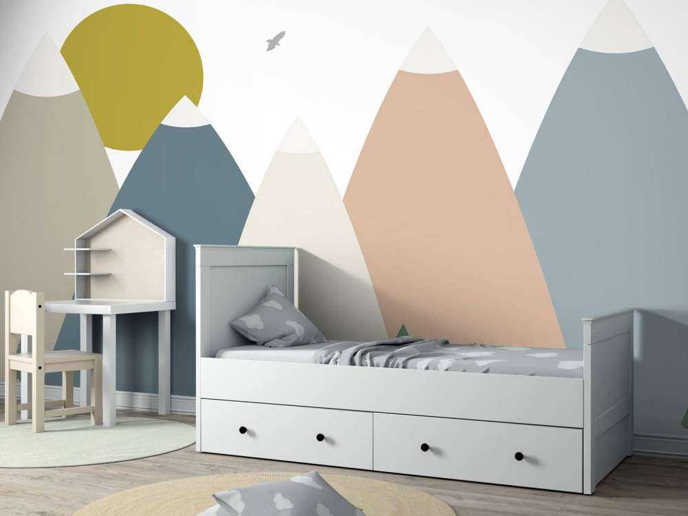 High mountains, coloured