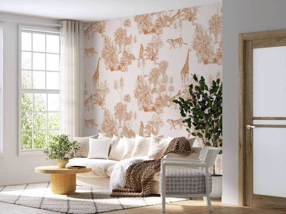 Cheetahs and giraffe