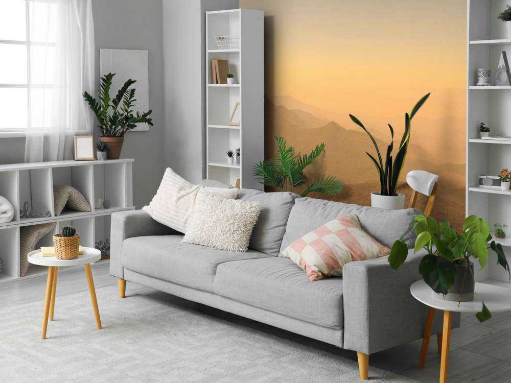 Mountain hill and forest