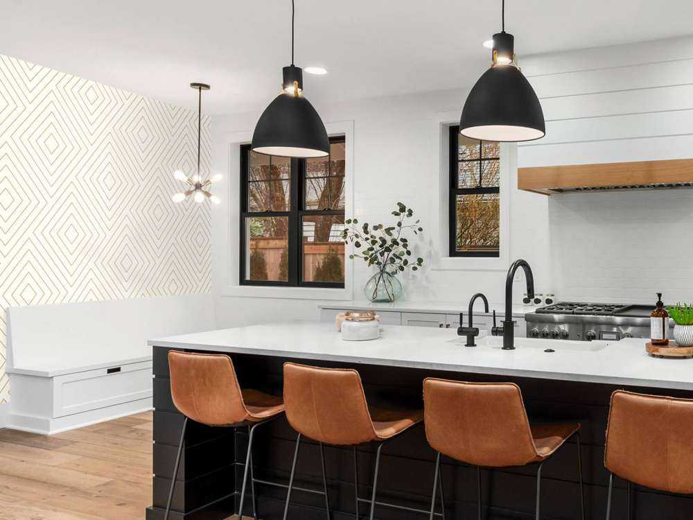 Chevron pattern, white