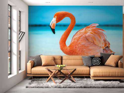 3D FLOWER FLAMINGO 2775 Wallpaper Mural Paper Wall Print Indoor Murals - View #9