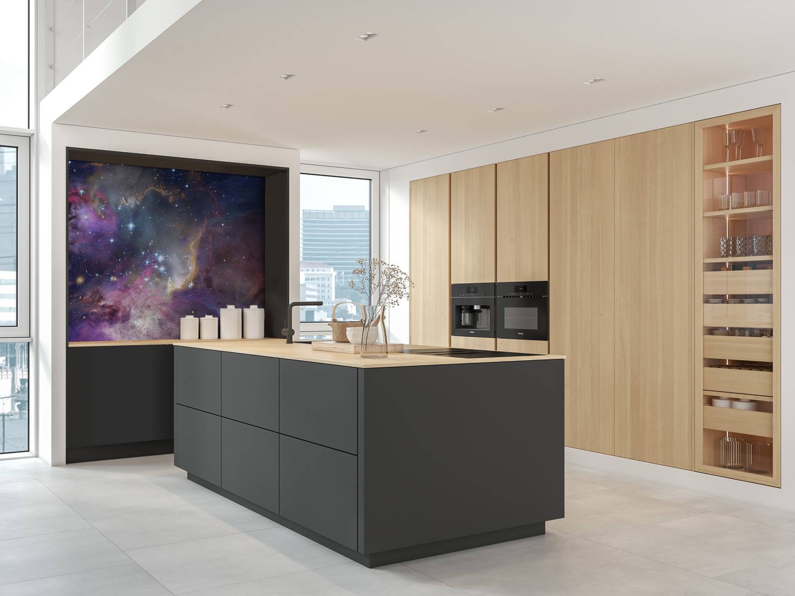 Galaxy in space