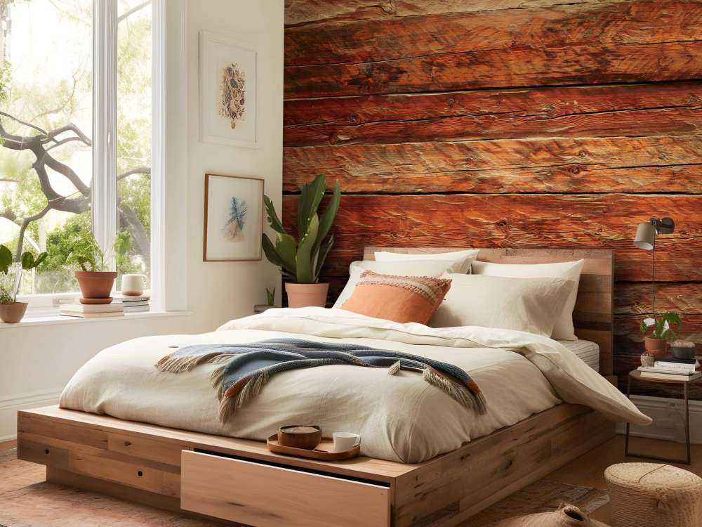 Wood with rough structure