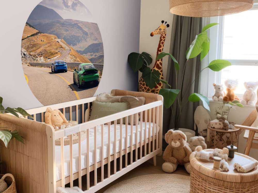 Winding route through the mountains