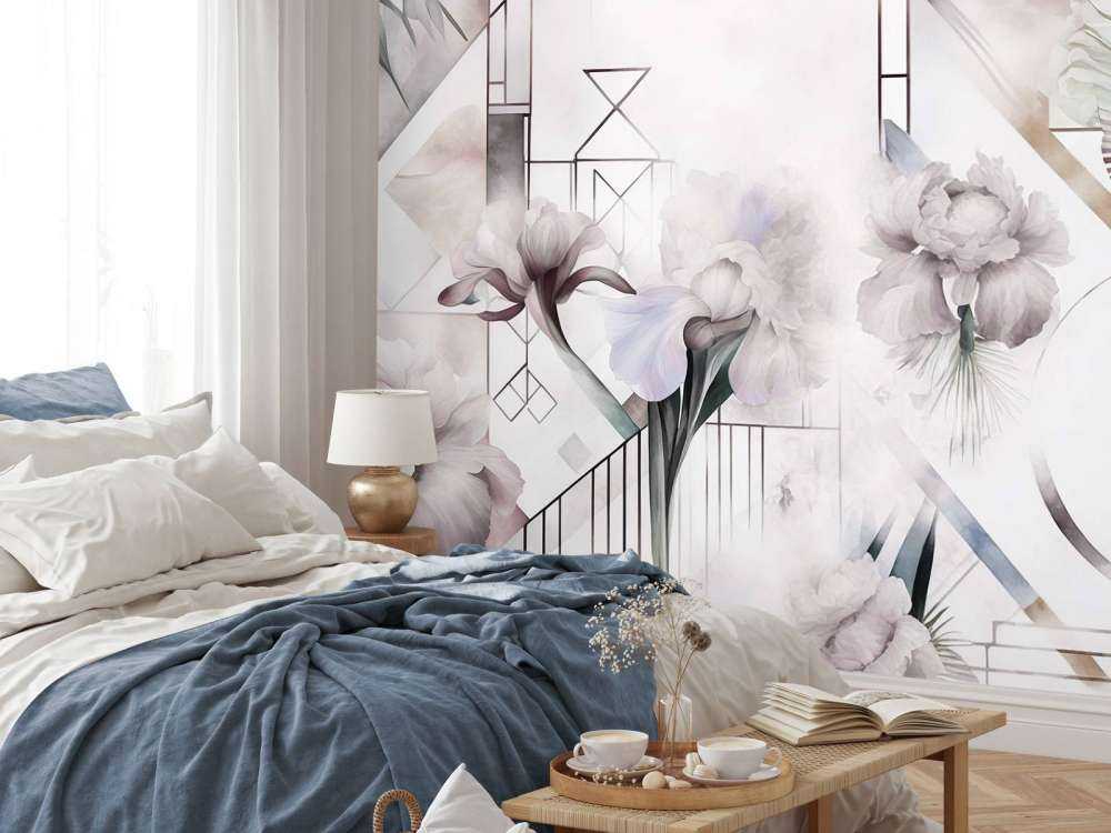 Watercolor Geometry Beige