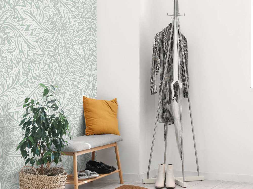 Morris Florals & Leaves - sage green