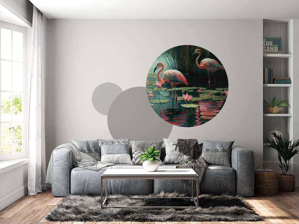 Waterlily Flamingo Oasis