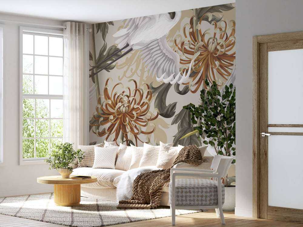 Swan Dance Chrysanthemum Glow