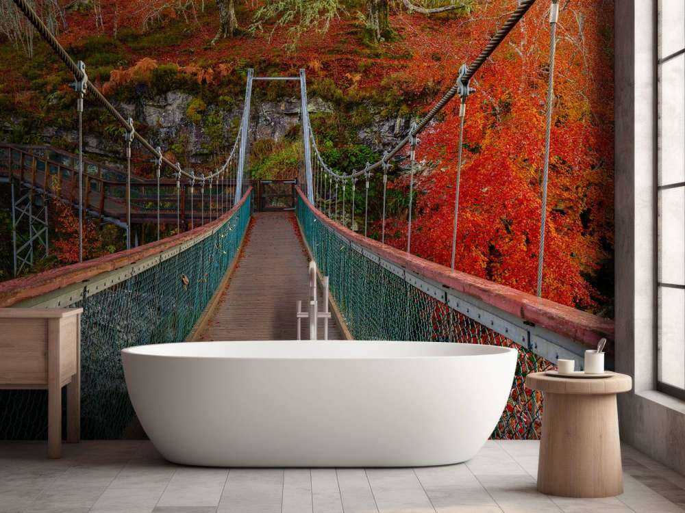 Bridge in autumn setting