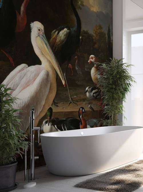 The floating feather