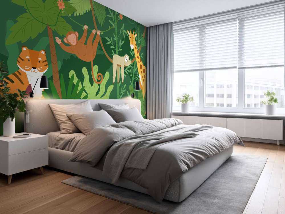 Happy jungle animals