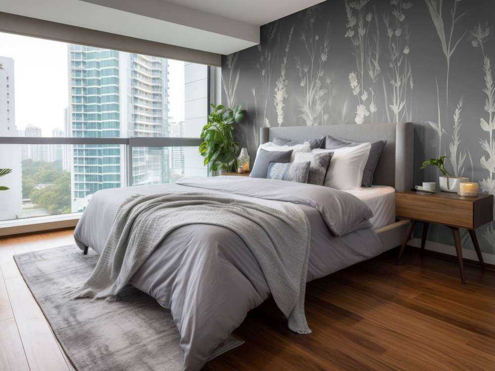 Lavender Glade Seamless Silver Gray