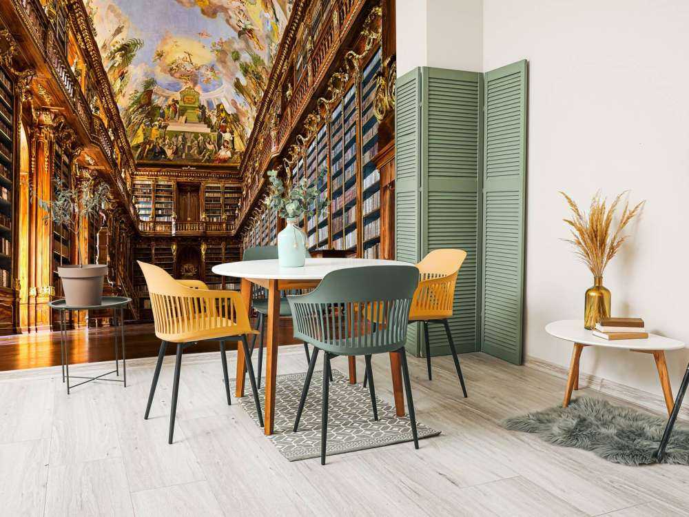 Historische Bibliotheek in Warm Hout