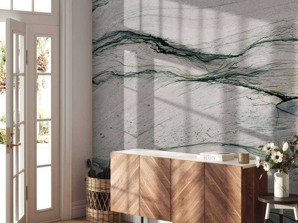 Layered marble with depth