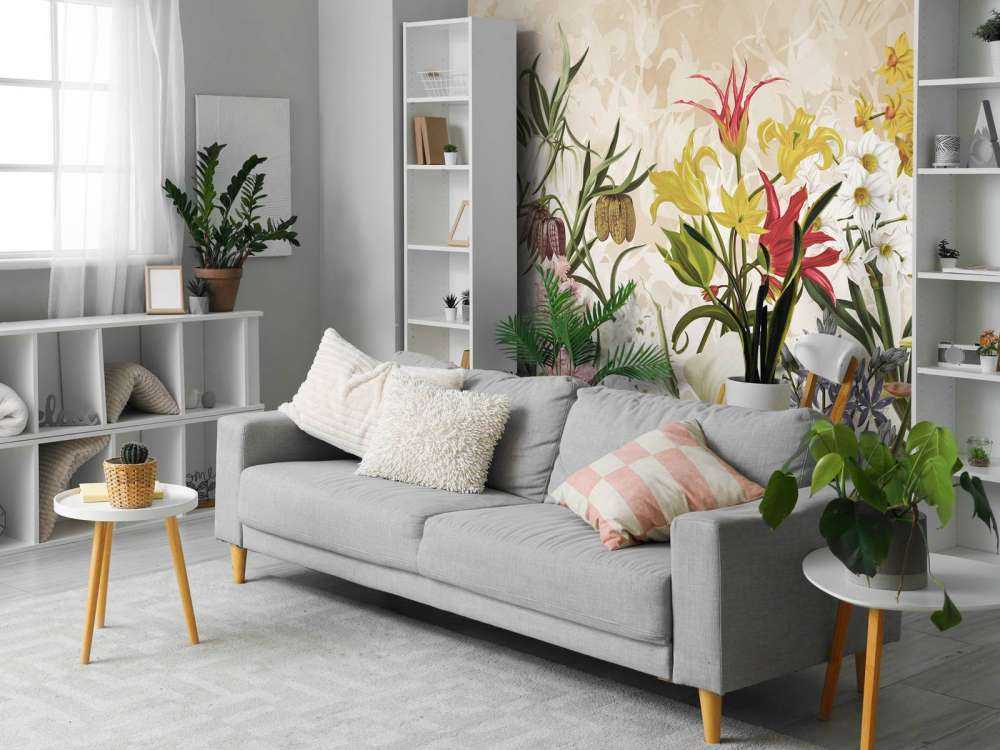 Spring Flowers - Warm Honey Beige