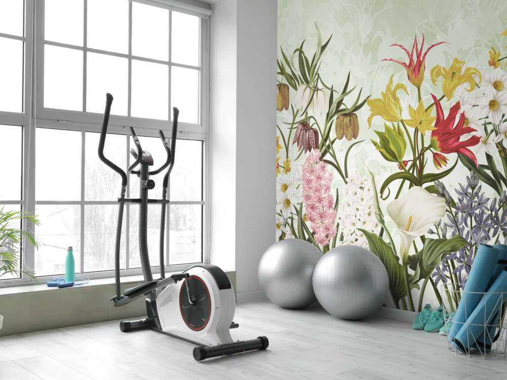 Spring Flowers - Fresh Mint Green