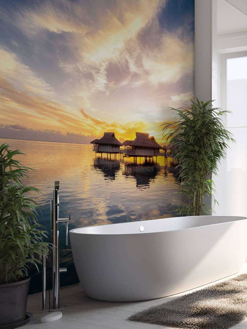 Zonsopkomst bij meer