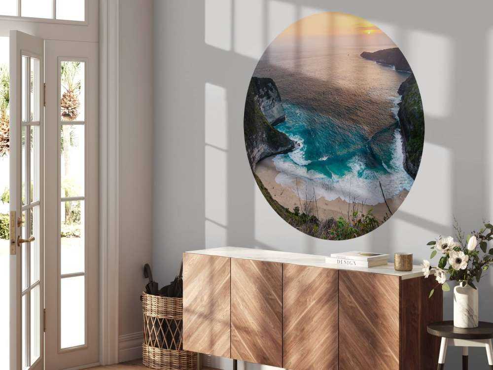 Zonsondergang op Kelingking strand