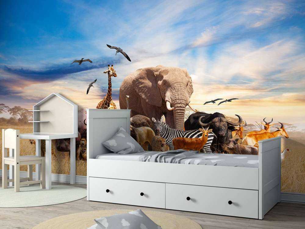 Group African animals