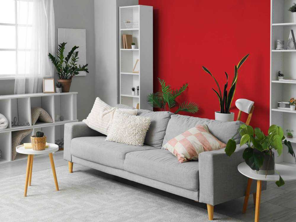Ruby red concrete