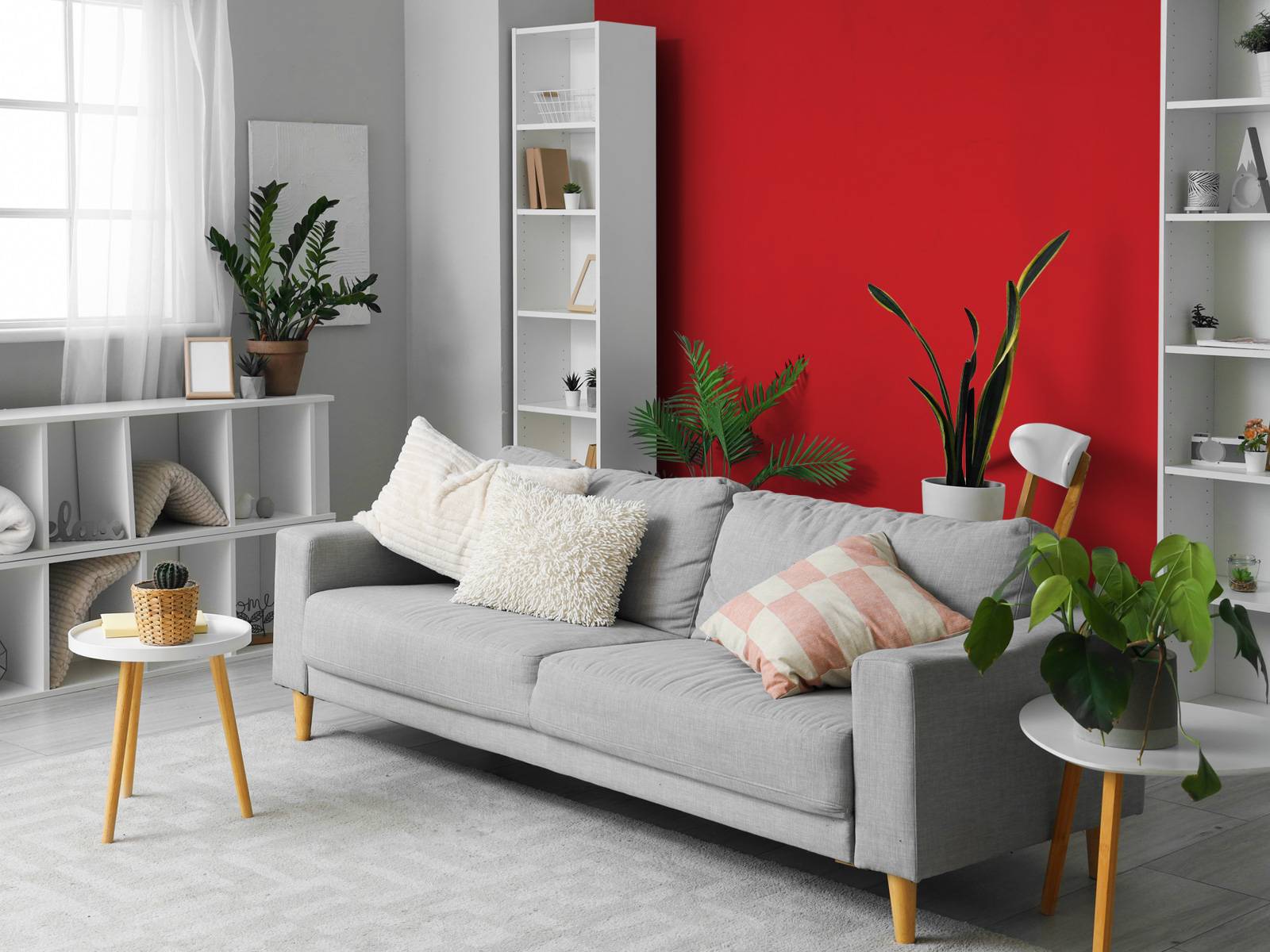 Ruby red concrete