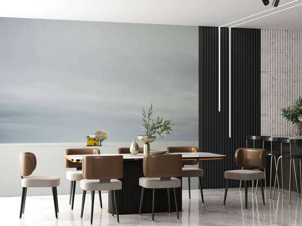 Minimalistisch witte landschap