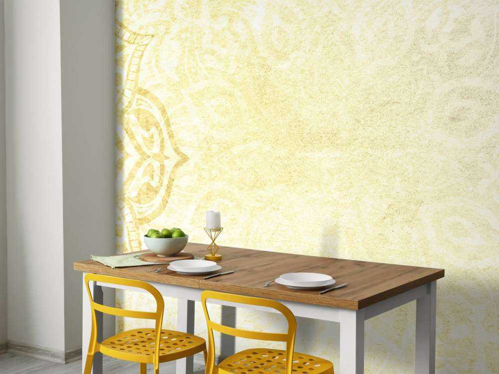 Yellow and grey mandalas