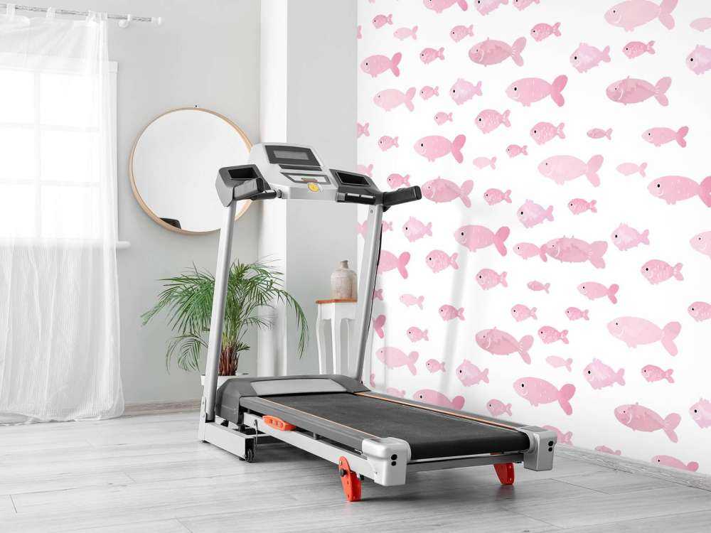 Roze visjes print