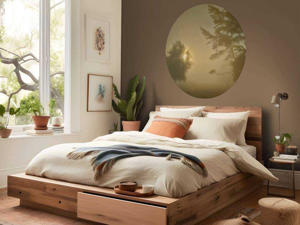 Zonsopkomst in de mist