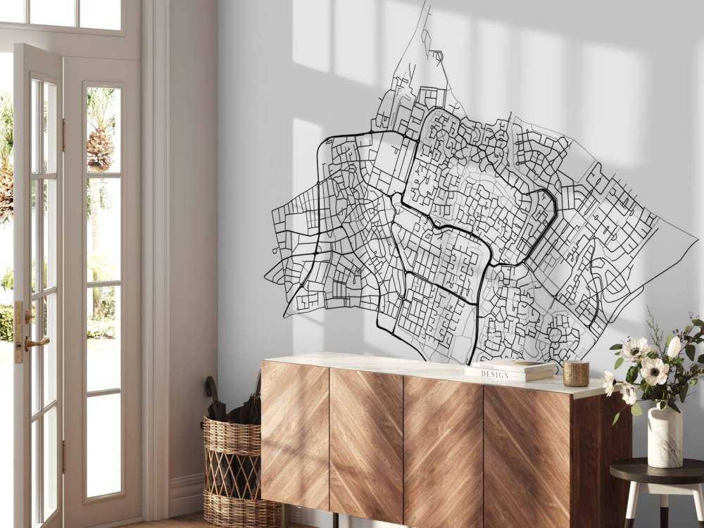 Plattegrond van Huizen, wit 