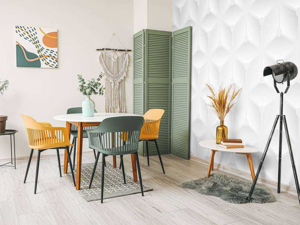 White 3D pattern