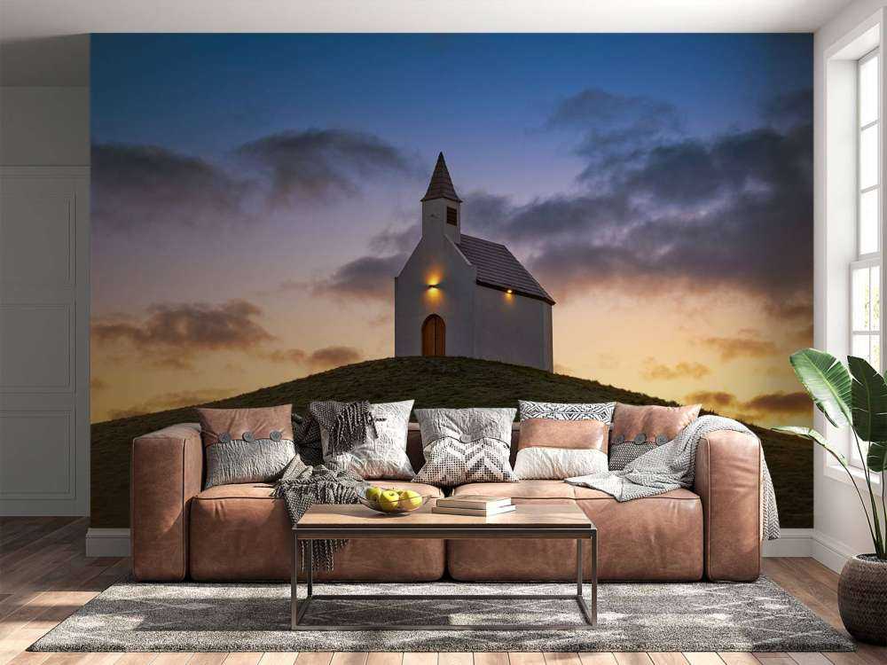 Kerkje bij zonsopgang