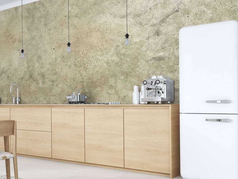 Light grey polished concrete