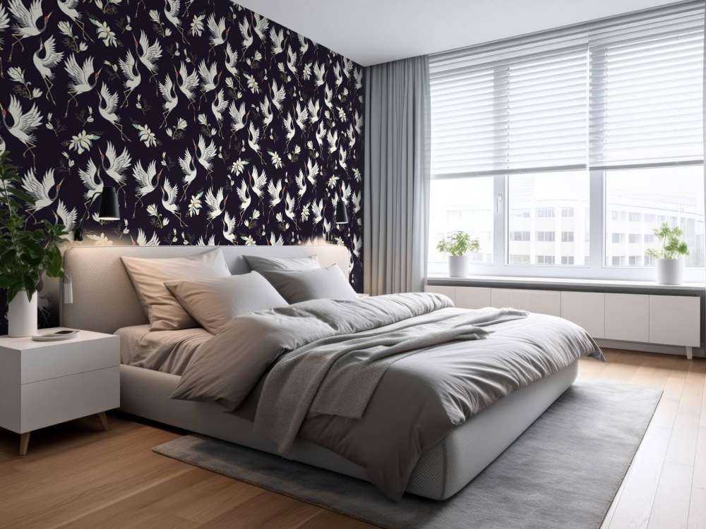 Vliegende kraanvogels patroon