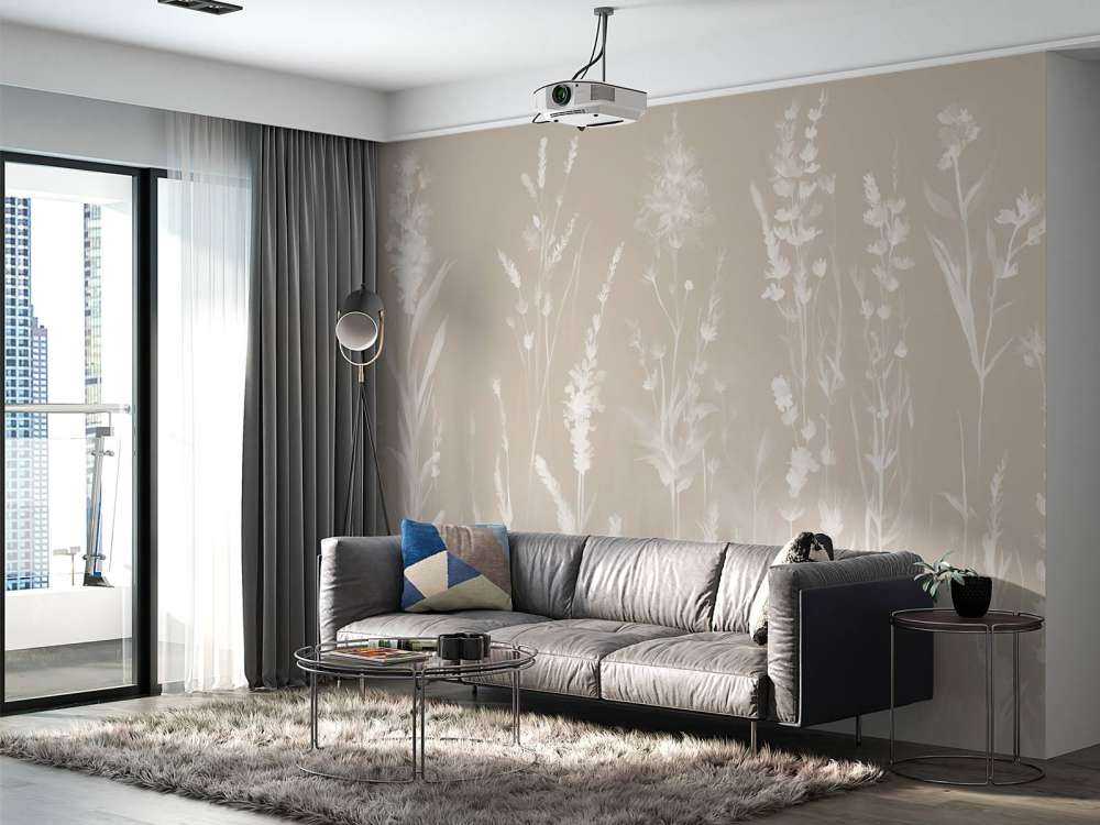Lavender Glade Seamless Sand Beige