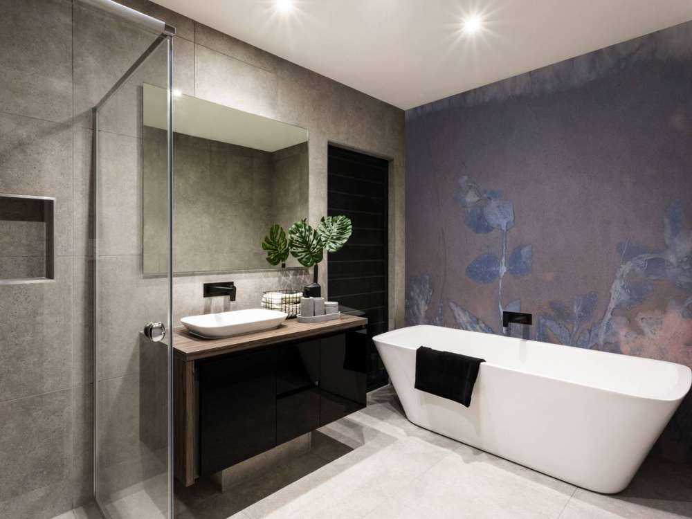 Wild geranium and snowberry - blue