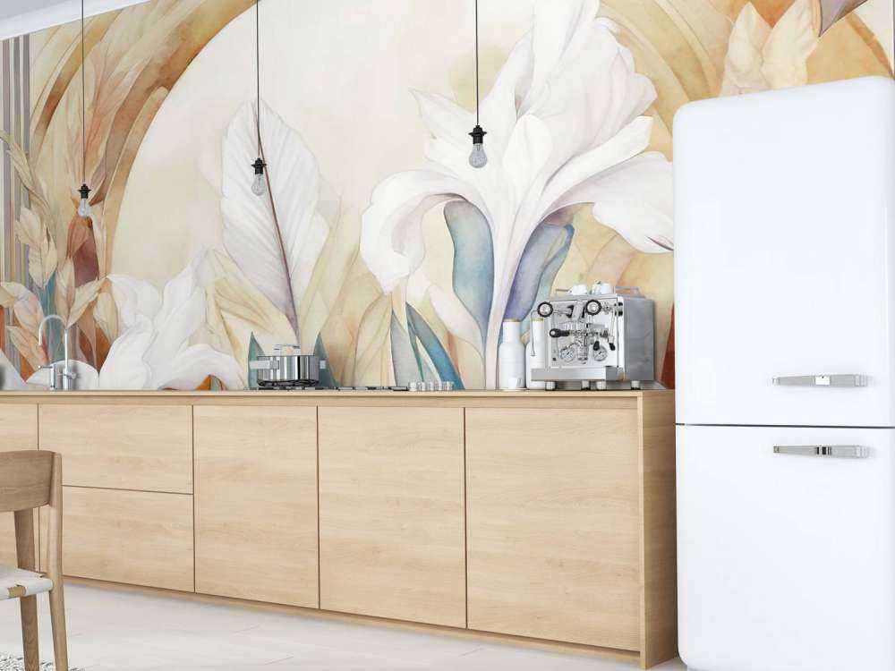 Irises at Sunrise Blue