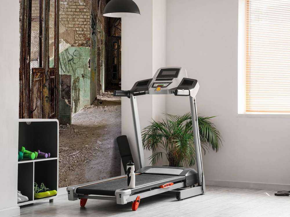 Stairwell in abandoned building