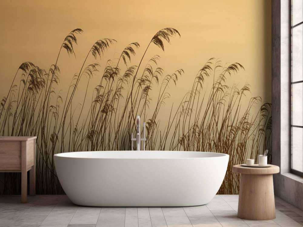 Reed along the waterfront