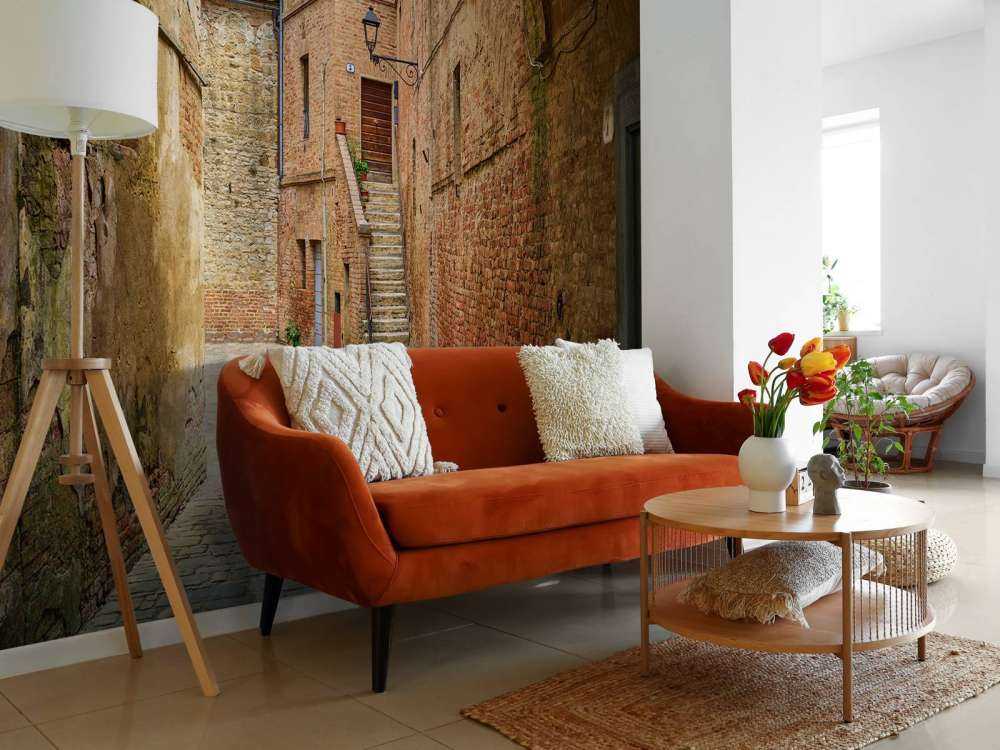 Narrow arched street