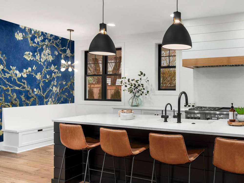 Almond blossom in the night