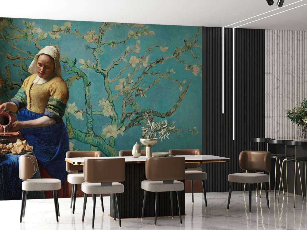 The Milkmaid and Almond Blossom