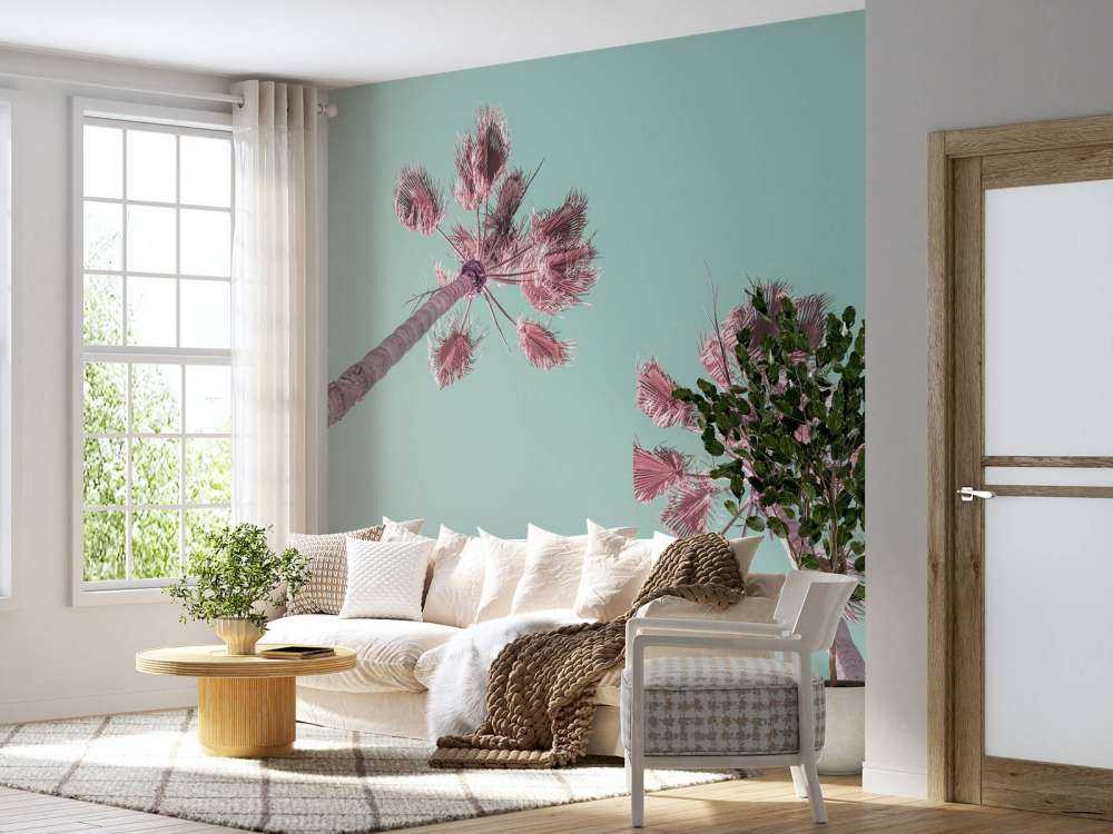 Palm trees during summer