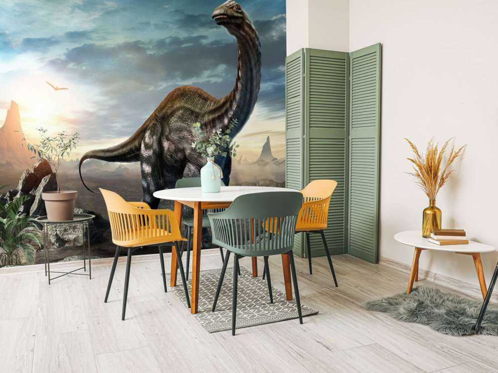 Apatosaurus in the mountains