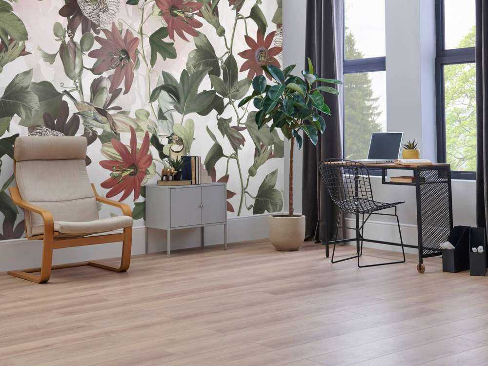 Seven Birds in Enchanted Foliage - Blush Garden