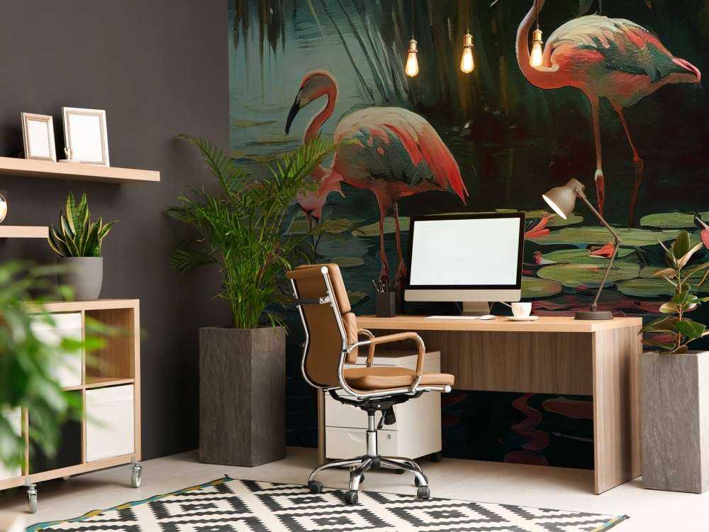 Waterlily Flamingo Oasis