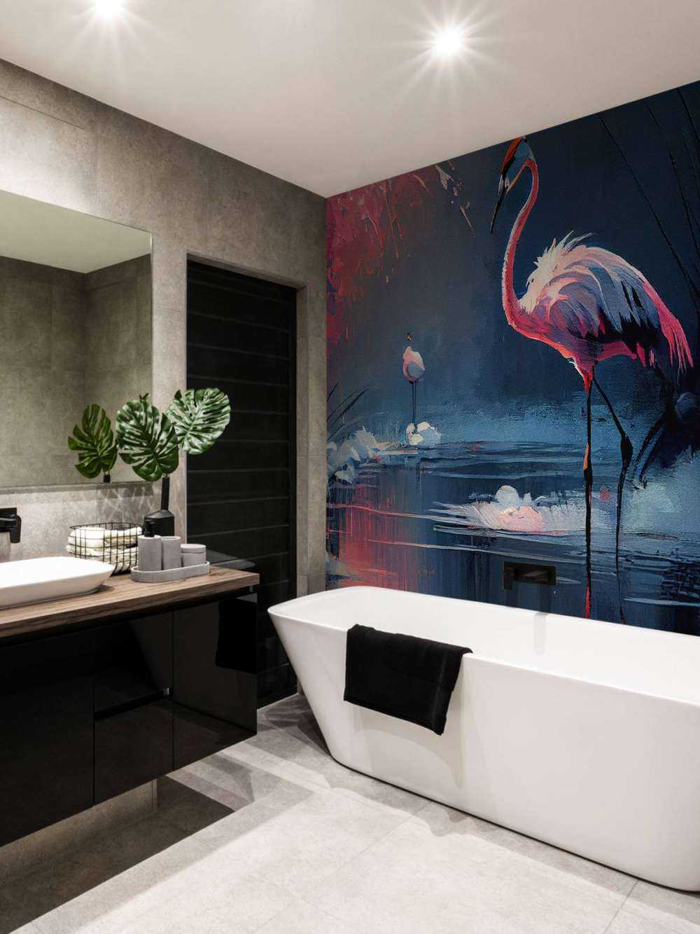 Flamingo Reflection Symphony